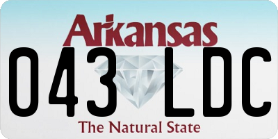 AR license plate 043LDC