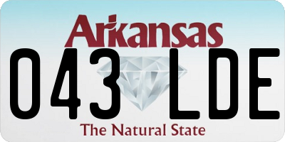 AR license plate 043LDE