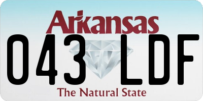 AR license plate 043LDF