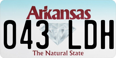 AR license plate 043LDH