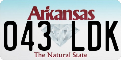 AR license plate 043LDK