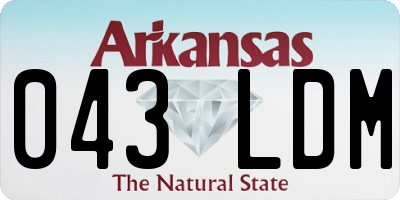 AR license plate 043LDM
