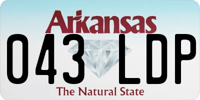 AR license plate 043LDP