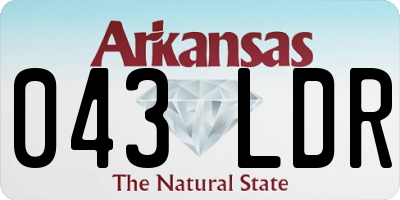 AR license plate 043LDR