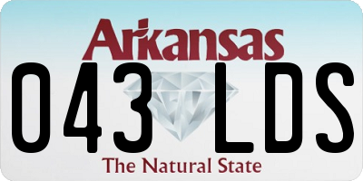 AR license plate 043LDS