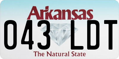 AR license plate 043LDT