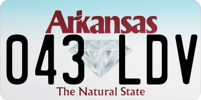 AR license plate 043LDV