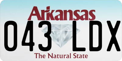 AR license plate 043LDX