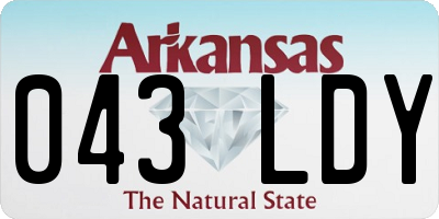 AR license plate 043LDY