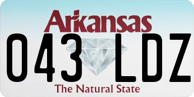 AR license plate 043LDZ