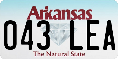AR license plate 043LEA