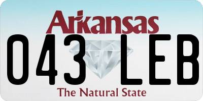 AR license plate 043LEB