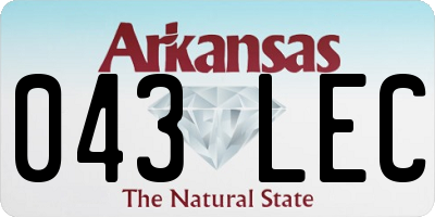 AR license plate 043LEC