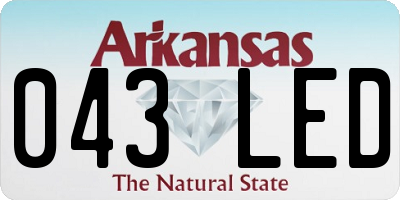 AR license plate 043LED