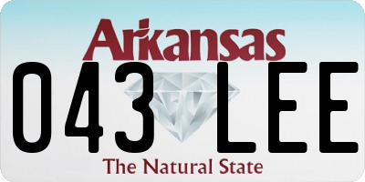 AR license plate 043LEE