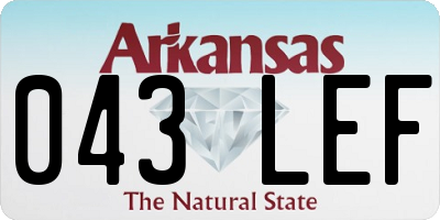 AR license plate 043LEF