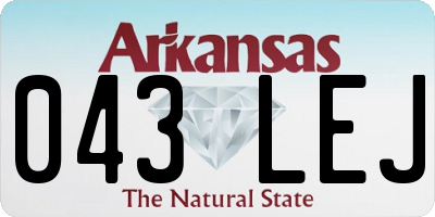 AR license plate 043LEJ