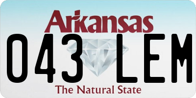 AR license plate 043LEM