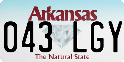 AR license plate 043LGY