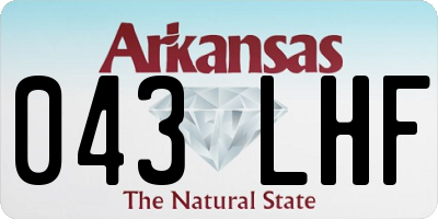 AR license plate 043LHF