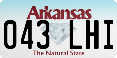 AR license plate 043LHI