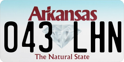 AR license plate 043LHN