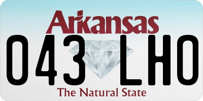 AR license plate 043LHO