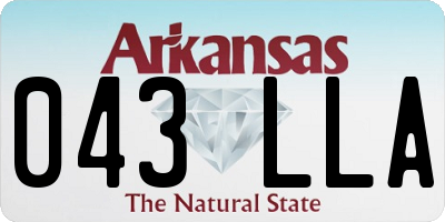 AR license plate 043LLA