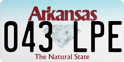 AR license plate 043LPE