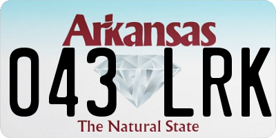 AR license plate 043LRK