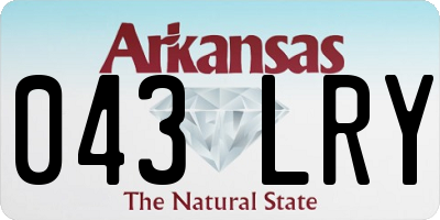 AR license plate 043LRY
