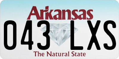 AR license plate 043LXS