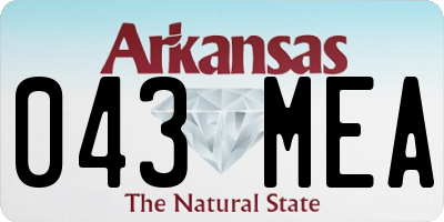 AR license plate 043MEA
