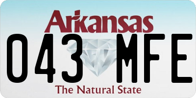 AR license plate 043MFE