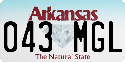 AR license plate 043MGL