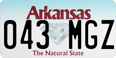 AR license plate 043MGZ