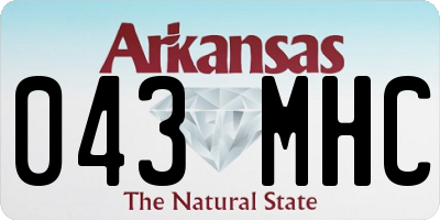 AR license plate 043MHC