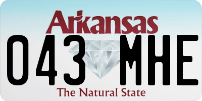 AR license plate 043MHE