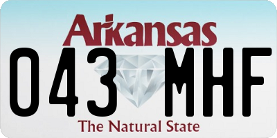 AR license plate 043MHF