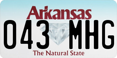 AR license plate 043MHG