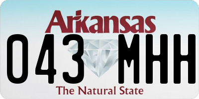 AR license plate 043MHH