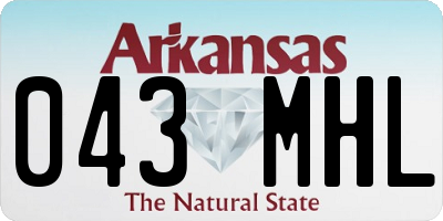 AR license plate 043MHL