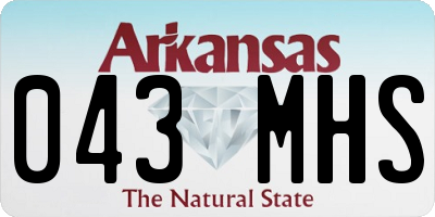 AR license plate 043MHS