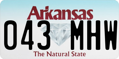 AR license plate 043MHW