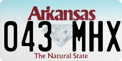 AR license plate 043MHX