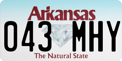AR license plate 043MHY