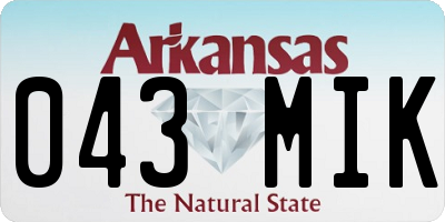 AR license plate 043MIK