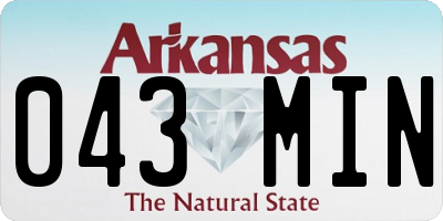 AR license plate 043MIN