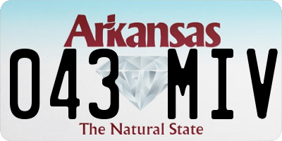 AR license plate 043MIV