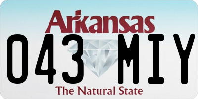 AR license plate 043MIY